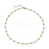 201 Stainless Steel Bar Link Chain Necklaces for Women NJEW-JN05160-2