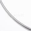 Non-Tarnish 304 Stainless Steel Snake Chain Necklaces NJEW-H450-01P-2