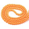 Spray Painted Glass Round Bead Strands DGLA-Q015-6mm-36-2