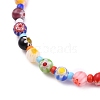 Handmade Millefiori Glass Beads Anklets AJEW-AN00341-02-2
