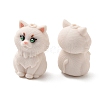 Persian Cat Shape Food Grade Silicone Focal Beads SL-CBAAE23-02-2