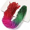 Transparent Painted Glass Beads Strands LS-DGLA-A034-T4mm-A24-1