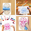 PET Hollow Out Drawing Painting Stencils DIY-WH0421-0062-4