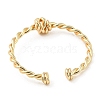 Brass Twist Knot Open Cuff Rings X-RJEW-K254-03G-3