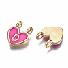 Alloy Enamel Charms X-ENAM-T012-02D-RS-3