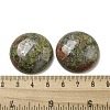 Natural Unakite Cabochons G-C115-02B-27-3