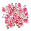 UV Plating Rainbow Iridescent Acrylic Beads PACR-E001-05F-3