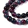 Dyed Natural White Jade Beads Strands G-T138-6mm-210-2-3