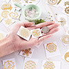 Self Adhesive Brass Stickers DIY-TA0008-39-13