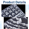 4 Sheets 4 Styles Plastic Nail Art Stickers MRMJ-SP0001-34-6