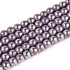 Electroplate Opaque Glass Beads Strands GLAA-T032-P4mm-AB15-1