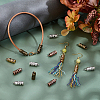 200Pcs 4 Colors Tibetan Style Cord Ends FIND-PH0061-92-4