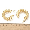 Brass Spiral Laid Stud Earrings for Women EJEW-A121-21G-4