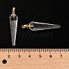 Natural Quartz Crystal Pointed Pendants G-D089-01G-07-3