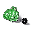 Black Zinc Alloy Brooches JEWB-A018-03A-3