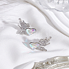 1Pair Alloy Rhinestone Clip-on Earrings EJEW-LP0012-20-3