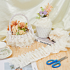 Three Layer Polyester Pleated Lace Trim OCOR-WH0088-18B-5