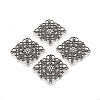Tibetan Style Filigree Joiners TIBEP-A2690-AS-FF-1