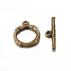 Alloy Toggle Clasps X-PALLOY-EA9143Y-AB-RS-1