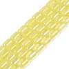 Electroplate Transparent Glass Beads Strands EGLA-Q132-03A-A02-1
