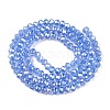 Electroplate Glass Beads Strands EGLA-A044-T3mm-B14-3