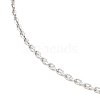 304 Stainless Steel Cable Chain Necklace for Women NJEW-G104-04P-2