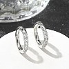 304 Stainless Steel Micro Pave Clear Cubic Zirconia Cuff Earrings EJEW-C096-60P-1