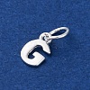 925 Sterling Silver Letter Charms STER-C012-01S-G-2