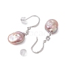 Natural Pearl Dangle Earrings EJEW-P286-34P-2