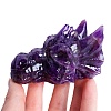 Natural Amethyst Carved Dragon Head Figurines PW-WGCF919-06-3
