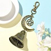 Iron Bell Pendant Decoration HJEW-JM02451-2