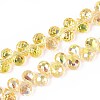 Transparent Glass Beads Strands GLAA-T006-14D-1
