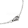 Non-Tarnish 201 Stainless Steel Pendant Necklaces NJEW-T009-JN074-1-45-3