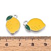 Fruit Alloy Enamel Charms PALLOY-S058-01P-13-3