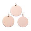 Ion Plating(IP) 304 Stainless Steel Pendants LS-STAS-I311-06RG-2