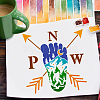 PET Hollow Out Drawing Painting Stencils DIY-WH0391-0795-5