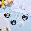 16Pcs 4 Styles Plastic Buckles FIND-WR0012-74-4