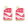 Valentine's Day Alloy Enamel Pendants ENAM-T023-20B-1