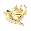 Rack Plating Brass Enamel Charms KK-B092-35G-2