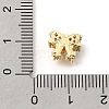 Bowknot Brass Micro Pave Cubic Zirconia Beads KK-Z156-20G-02-3