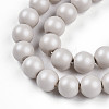 Baking Painted Pearlized Glass Pearl Bead Strands HY-N002-6mm-B05-4