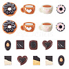 50Pcs 5 Styles Opaque Resin Imitation Food Cabochons CRES-TA0001-57-2