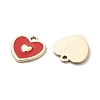 UV Plating Alloy Enamel Pendants ENAM-M057-01G-01-2