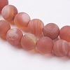 Natural Striped Agate/Banded Agate Bead Strands G-J376-12F-6mm-3