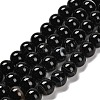 Natural Black Agate Beads Strands G-NH0020-B01-02-1