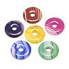 Natural Striped Agate/Banded Agate Pendants G-S294-14-30mm-1