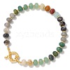 Natural Mixed Gemstone Beads Stretch Bracelets PW-WG8CB33-02-1