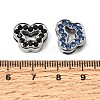 Alloy with Rhinestone Slide Charms RB-NH0002-03P-3