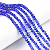 Electroplate Glass Beads Strands EGLA-A044-T4mm-B31-1