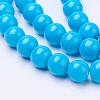 Painted Glass Bead Strands DGLA-S071-8mm-12-1